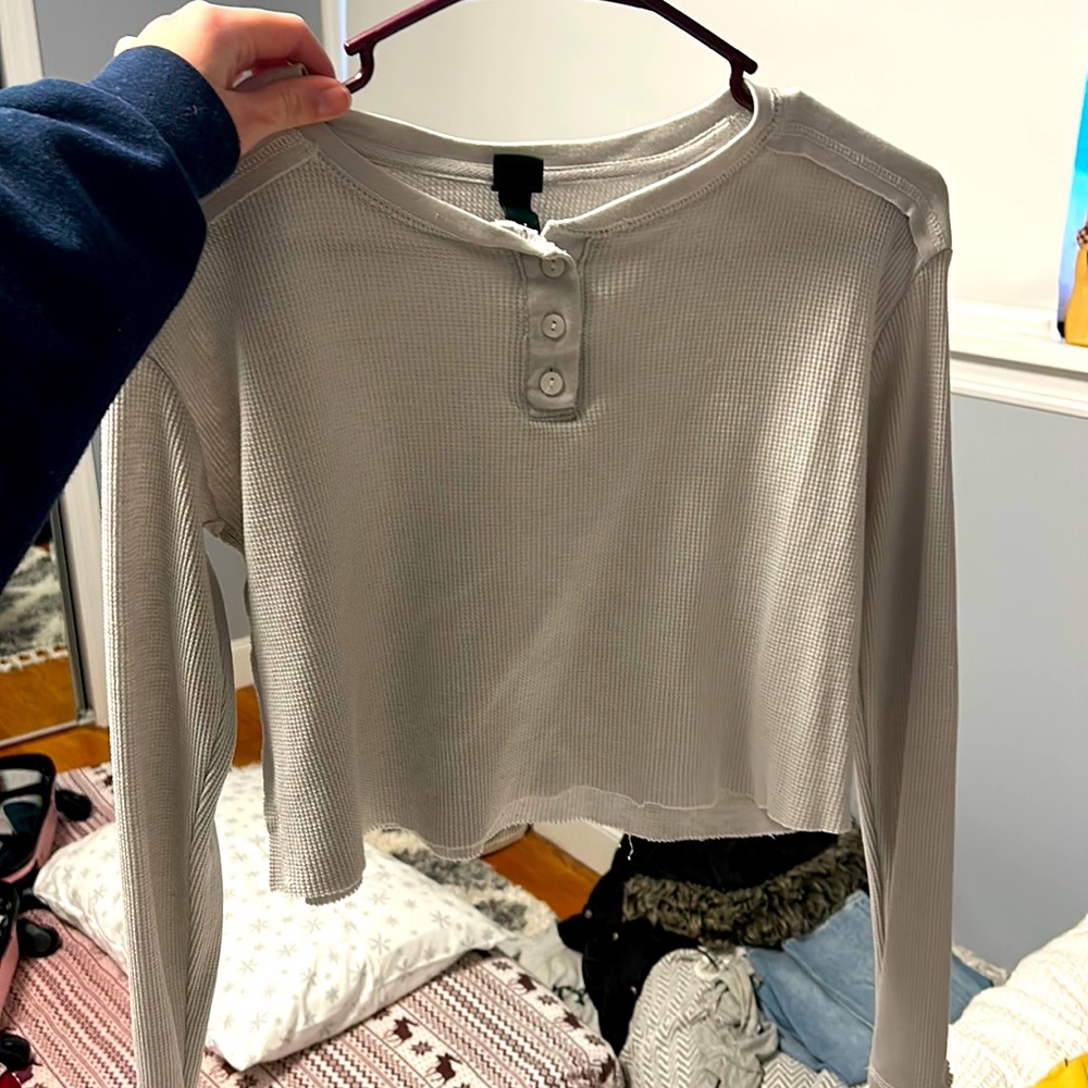 crop top long sleeve